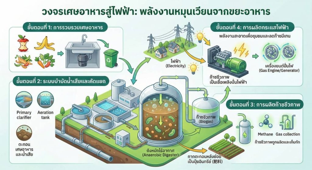 เครื่องย่อยเศษอาหารกับสิ่งแวดล้อม lifecycle