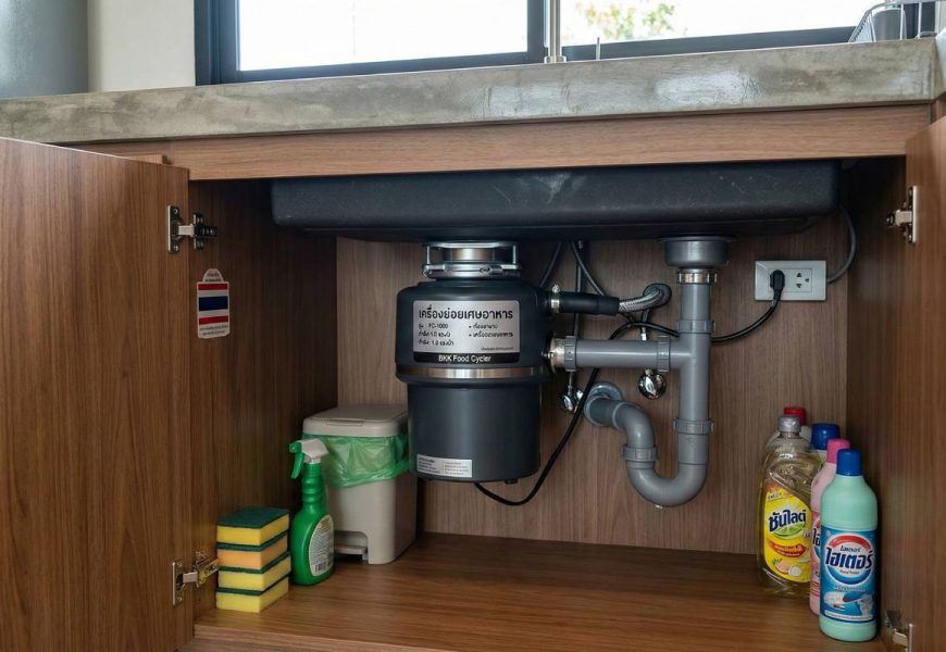 เครื่องย่อยเศษอาหารคืออะไร ติดตั้งอย่างไร